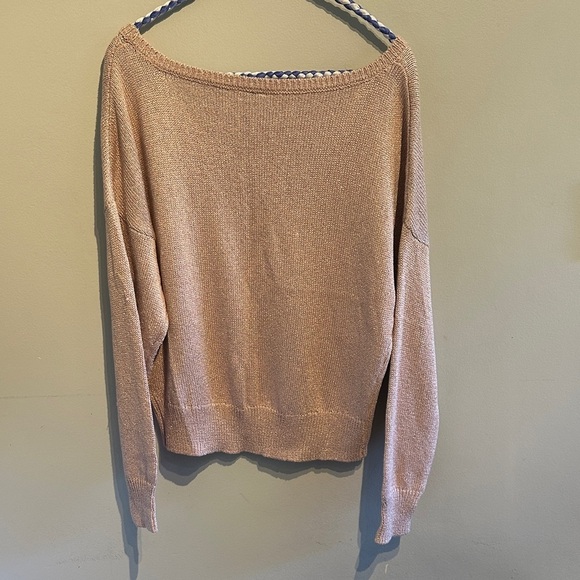H&M sparkly pink Scoop Neck Sweater - Picture 5 of 6